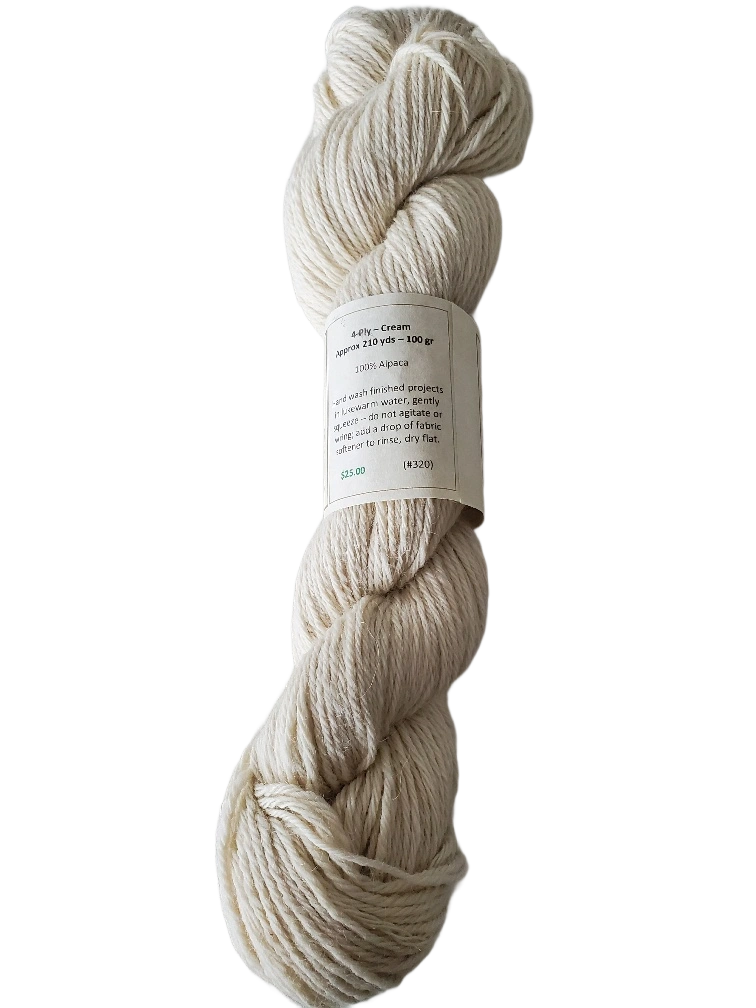 Luxurious Cream Alpaca Yarn 4 Ply Cozy Comfort Knit Bliss