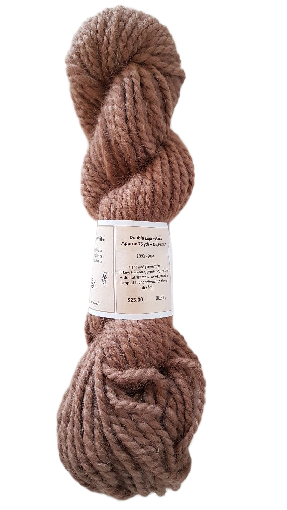 Cozy Beige Alpaca Double Lopi: Luxurious Yarn for Warmth & Style, SKU 231